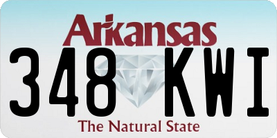 AR license plate 348KWI