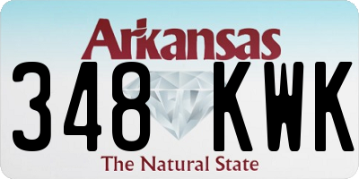 AR license plate 348KWK