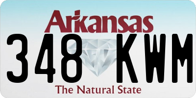 AR license plate 348KWM
