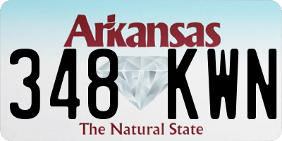 AR license plate 348KWN