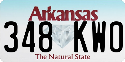 AR license plate 348KWO