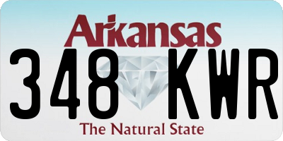 AR license plate 348KWR