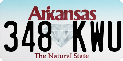 AR license plate 348KWU