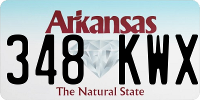 AR license plate 348KWX