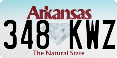 AR license plate 348KWZ