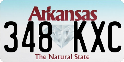 AR license plate 348KXC