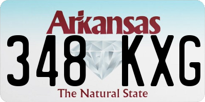 AR license plate 348KXG