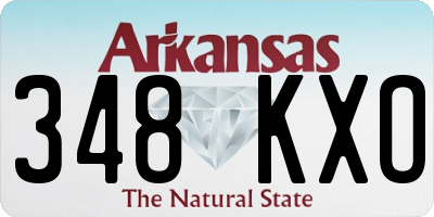 AR license plate 348KXO