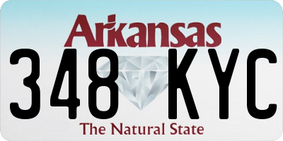 AR license plate 348KYC