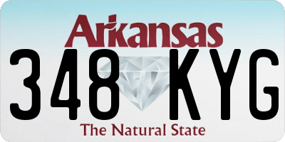AR license plate 348KYG