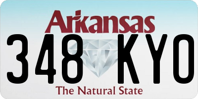 AR license plate 348KYO