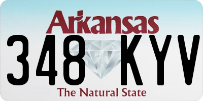 AR license plate 348KYV