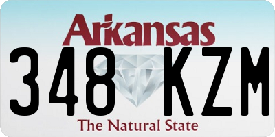 AR license plate 348KZM