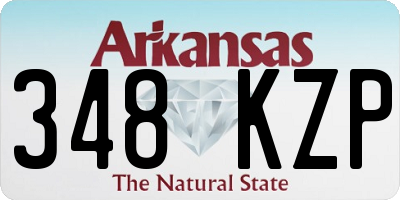 AR license plate 348KZP