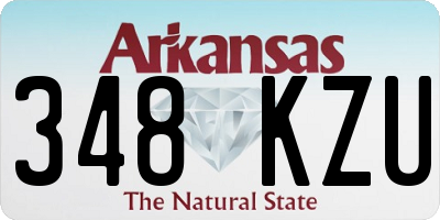 AR license plate 348KZU
