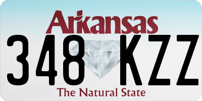 AR license plate 348KZZ