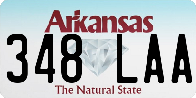 AR license plate 348LAA