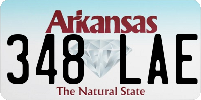 AR license plate 348LAE
