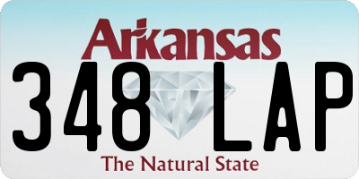 AR license plate 348LAP