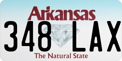 AR license plate 348LAX