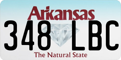 AR license plate 348LBC