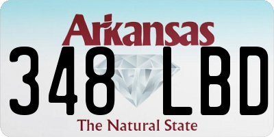 AR license plate 348LBD