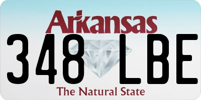 AR license plate 348LBE