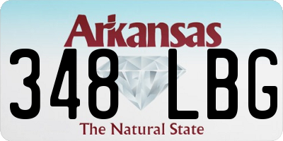 AR license plate 348LBG