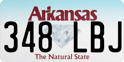 AR license plate 348LBJ