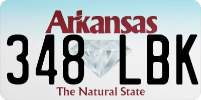 AR license plate 348LBK