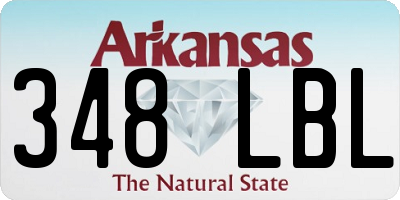 AR license plate 348LBL