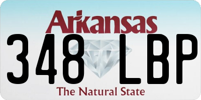AR license plate 348LBP