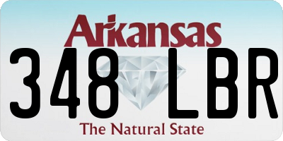 AR license plate 348LBR