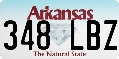 AR license plate 348LBZ