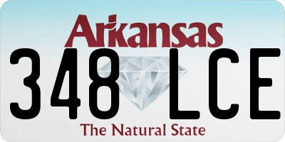 AR license plate 348LCE
