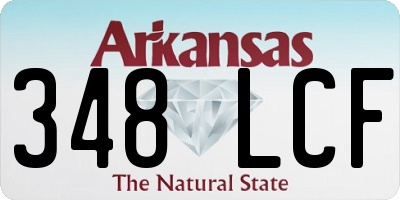 AR license plate 348LCF