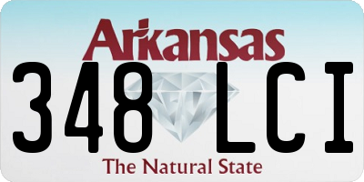 AR license plate 348LCI