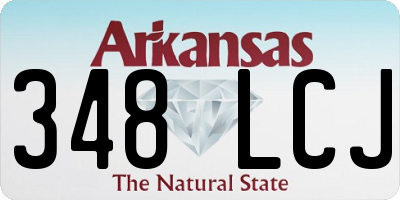AR license plate 348LCJ
