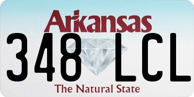 AR license plate 348LCL
