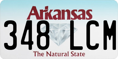 AR license plate 348LCM