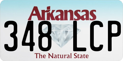 AR license plate 348LCP