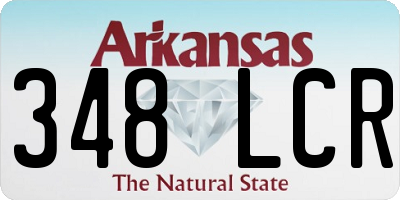 AR license plate 348LCR