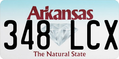 AR license plate 348LCX