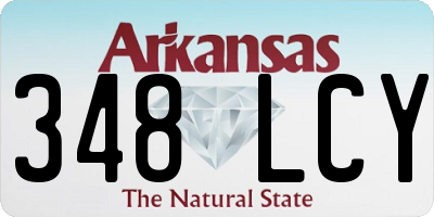 AR license plate 348LCY