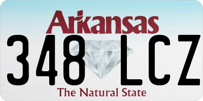 AR license plate 348LCZ
