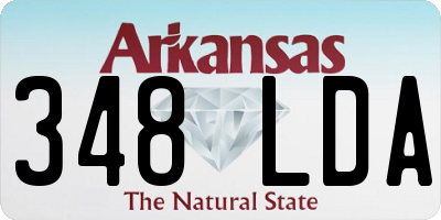 AR license plate 348LDA
