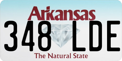 AR license plate 348LDE
