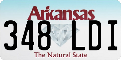 AR license plate 348LDI