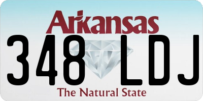 AR license plate 348LDJ