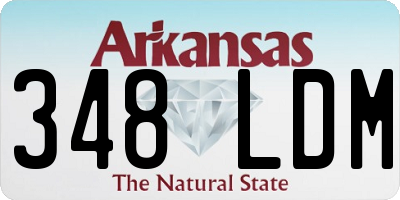 AR license plate 348LDM